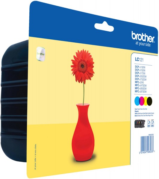 Brother Tinten Patronen LC121VAL Value Pack für MFC 285 875 970