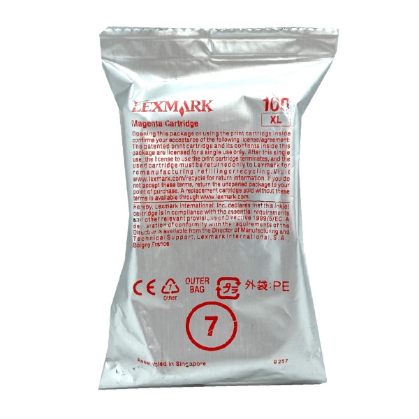 Original Lexmark Return Tinte 100 XL magenta für S 400 500 600 Blister