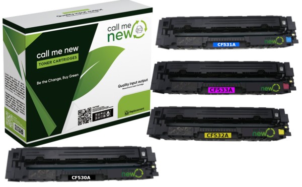 54715_4x_Callmenew_Toner_für_HP_CF530A-3A_gelb_Color_LaserJet_Pro_M_154_MFP_M_180_181