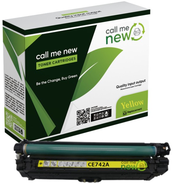 13587_Callmenew_Toner_für_HP_CE742A_gelb_Color_LaserJet_CP_5200_5225_Professional_CP_5200_5225