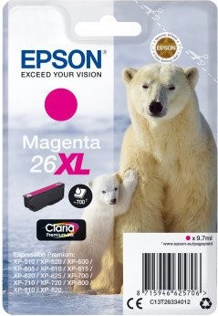 Original Epson Tinten Patrone 26 XL magenta für Expression 600 605 700 800