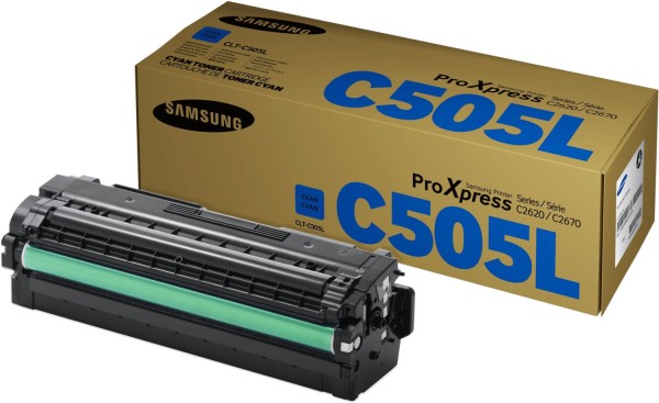 61290_Original_Samsung_Toner_CLT-C505L_für_C2620DW_C2670FW_C2680FX_B-Ware