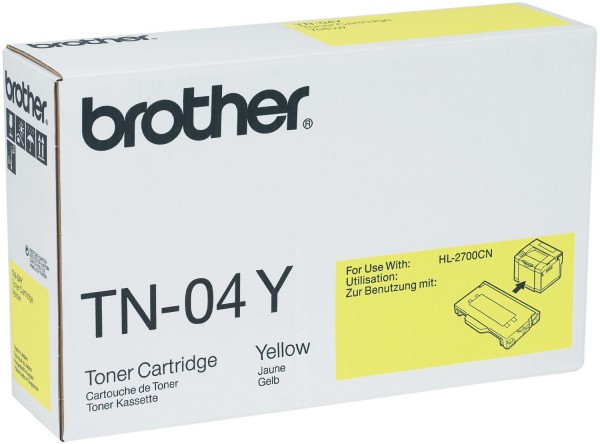 Original Brother Toner TN-04Y gelb für HL 2700 MFC 9420