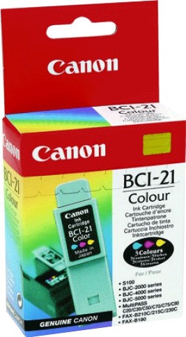 Original Canon Tinten Patrone BCI-21 farbig für BJC 400 2000 4000 5000