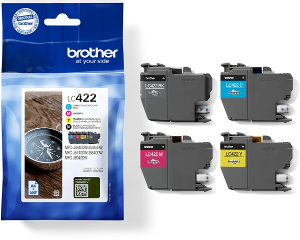 57595_Original_Brother_Tinte_Patrone_LC-422_Value_Pack__für_MFC-J_5340_5345_5740_6540_6940