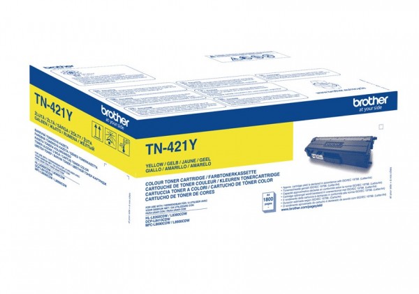 45557_Original_Brother_Toner_TN-421Y_für_DCP-L_8410_HL-L_8260_Neutrale_Schachtel