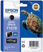 Original Epson Tinte Patrone T1578 XL schwarz für Stylus Photo R3000