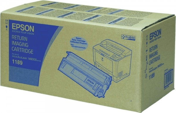 Original Epson Toner C13S051189 schwarz für Aculaser M 8000 B-Ware