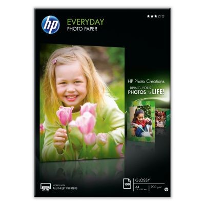 HP Fotopapier (Q2510A) glänzend A4 100 Blatt 200g