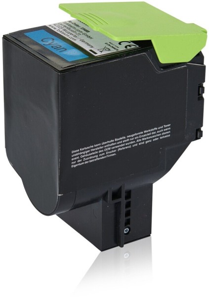 63670_Toner_komatibel_mit_Lexmark_Toner_78C20C0_CY_für_CS_421_521_622_CX_421_522