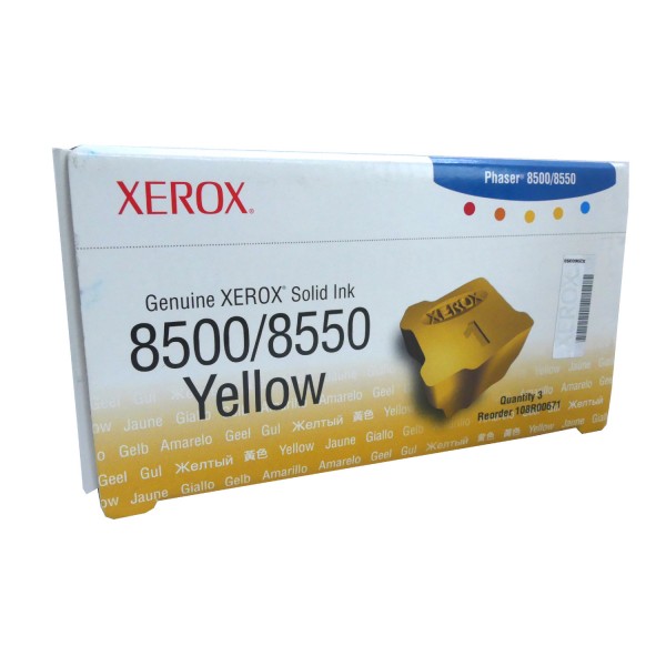 Original Xerox Tinte 108R00671 gelb für Phaser 8500 8550