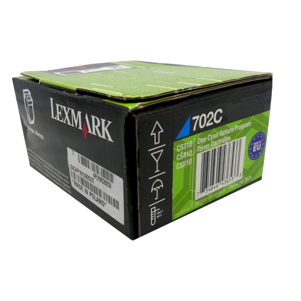 45072_Original_Lexmark_Toner_70C20C0_cyan_für_CS_310_410_510_Neutrale_Schachtel
