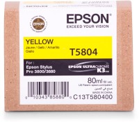 Original Epson Tinte Patrone T5804 gelb C13T580400 für Stylus Pro 3800 3880 AG