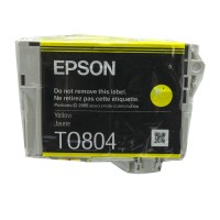 Original Epson Tinten Patrone T0804 gelb für Stylus Photo 50 650 700 800 Blister