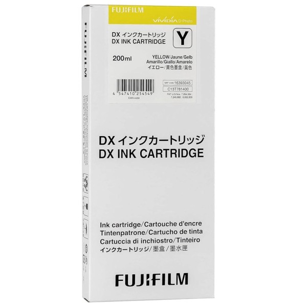 63303_Original_FUJIFILM_DX_Ink_Cartridge_yellow_für_Frontiers-S_DX100_Blister
