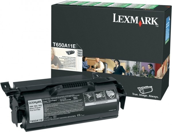 31436_Original_Lexmark_Toner_T650A11E_schwarz_für_T650_T652_Neutrale_Schachtel