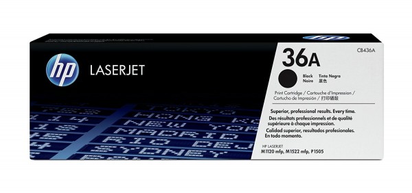 Original HP Toner 36A CB436A schwarz für LaserJet M1120 M1522 P1505