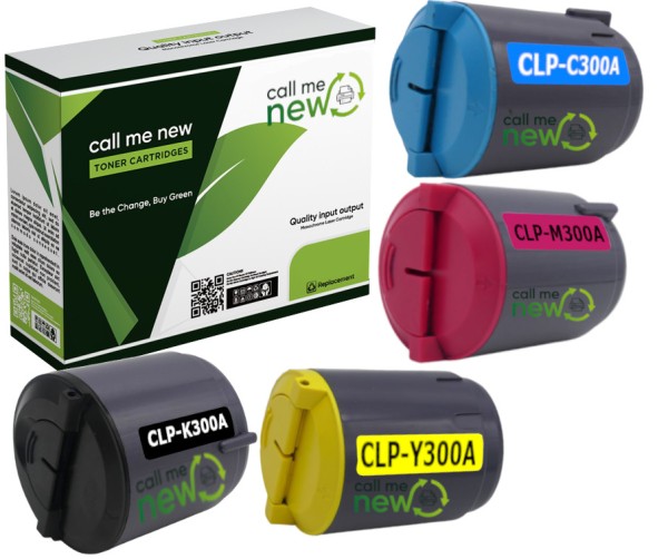 54516_4x_Callmenew_Toner_für_Samsung_CLP-P300C_SET_CLP_300_CLX_2100_2160_3160