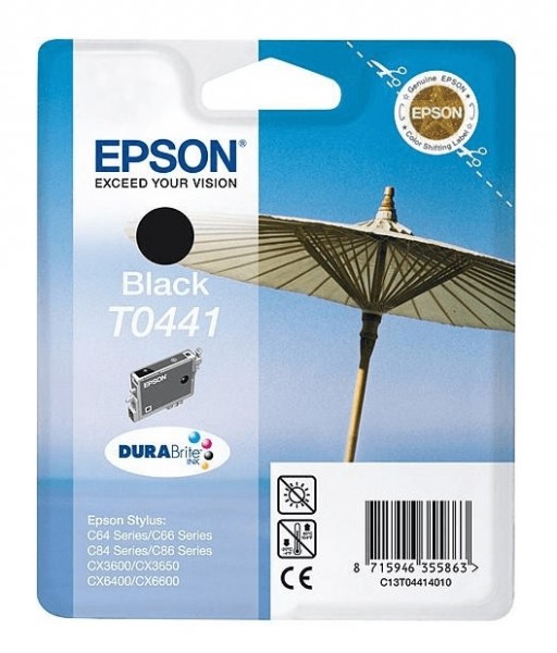 Original Epson Tinten Patrone T0441 schwarz Stylus 64 66 84 3600 6400