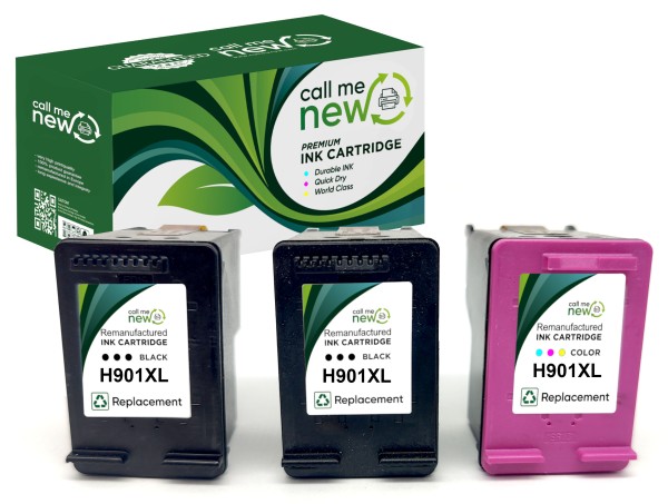 51662_3x_callmenew_DRUCKER_PATRONE_für_HP_901XL_OfficeJet_J4500_J4524_J4535_J4580_J4660_J4680