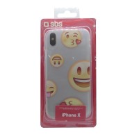 SBS Handyhülle Cover I`m Crazy Smiley Iphone X/XS transparent