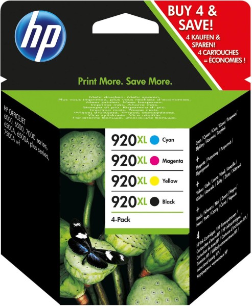 62363_4x_Original_HP_920_XL_Tinte_Patrone_OFFICEJET_6000_SE_6500A_7000_7500A_Set