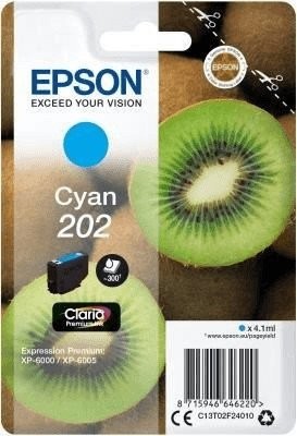 Original Epson Tinte 202 cyan für Expression Premium XP 6000 6005 6100 6105