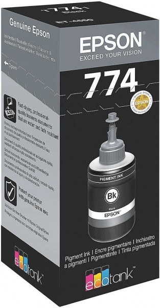 Original Epson Tinten Patrone T7741 schwarz für EcoTank 655 1455 3600 16500