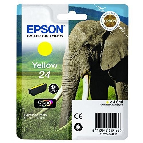Original Epson Tinten Patrone 24 gelb für Expression 55 750 850 950 96