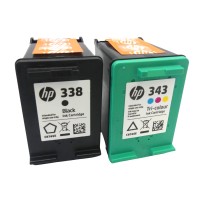 Original HP Tintendruckkopfpatrone 338+343 Multipack für Deskjet 460 5700 6500 6800 NEUE Blister