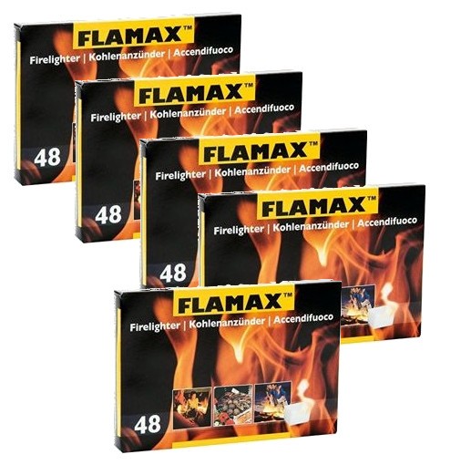5x Flamax/Drachenfeuer Kamin und Ofenanzünder 48er Pack 
