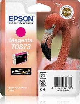 Original Epson Tinten Patrone T0873 magenta für Stylus Photo R 1900
