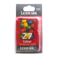 Original Lexmark Tintendruckkopfpatrone 27 farbig für X 1100 1150 2250