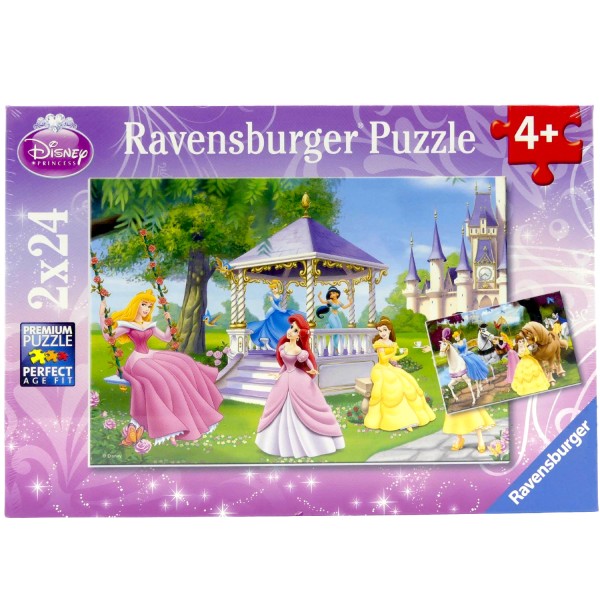 53128_Ravensburger_Puzzle_Disney_Zauberhafte_Prinzessinen_088652_2x24_Teile_26_x_18_cm_NEU_OVP