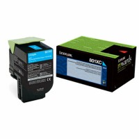 Original Lexmark Toner 80C0XCG cyan für CX 310 - neu umverpackt
