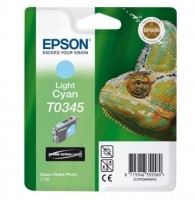 Original Epson Tinten Patrone T0345 cyan hell für Stylus Photo 2100 2200