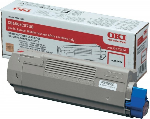 26419_Original_OKI_Toner_43872306_magenta_für_C_5650_5750_Neutrale_Schachtel