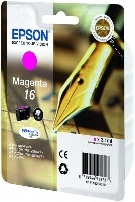 Original Epson Tinte Patrone 16 magenta für WorkForce 2010 2500 2520 2630 2750