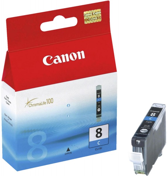 Original Canon Tinten Patrone CLI-8 cyan für Pixma 3300 3500 4200 4500 6600