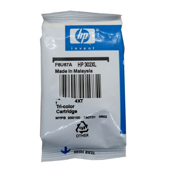 Original HP 302 XL Tinte Patronen farbig DeskJet 1110 2130 3630 3633 3634 Blister