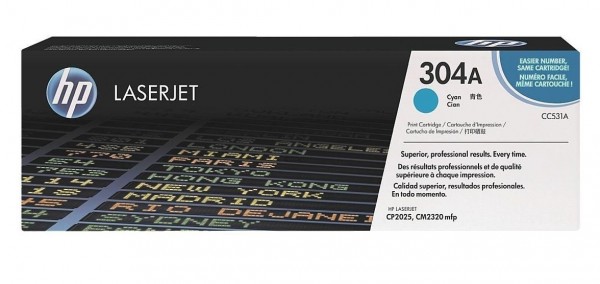 Original HP Toner 304A CC531A Color Laserjet CP 2025 2026 2027 B-Ware