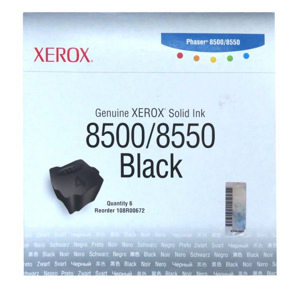 Original Xerox Tinte 108R00672 schwarz für Phaser 8500 8550