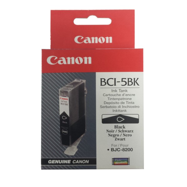 Original Canon Tinten Patrone BCI-5 schwarz für BJC 8200 I 900 9100