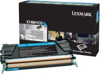 Original Lexmark Toner X748H1CG cyan für X 784 DTE DE