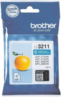 Original Brother Tinte Patrone LC-3211C für DCP-J 572 772 774 MFC-J 491 890 895
