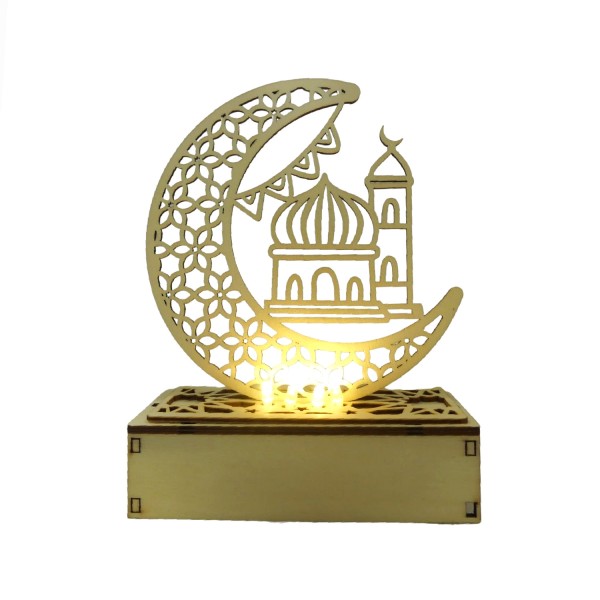 49444_DIY_Ramadan_LED_Raumdekoration_Holz_Nachtlicht_Wohnzimmer_Kinderzimmer_Schlafzimmer_batteriebetrieben