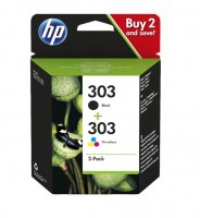 2x Original HP 303 Tinte Patrone für Photo 6220 6230 6255 7134 7155 AG