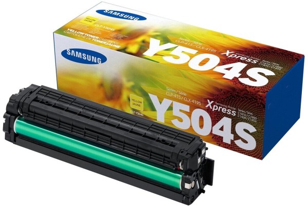 58138_Original_Samsung_Toner_CLT-Y504S/ELS_(CLT-P504C)_yellow_für_CLP_415_CLX_4195_-_neu_umverpackt