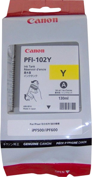 61021_Original_Canon_Tinte_Patrone_PFI-102Y_für_imagePROGRAF_IPF_500_600_650_720_Blister