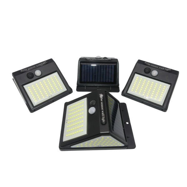 51360_4x_LED_Solar-Gartenleuchte_schwarz_Außenbereich_wasserdicht_Wandleuchte_Garten_Veranda
